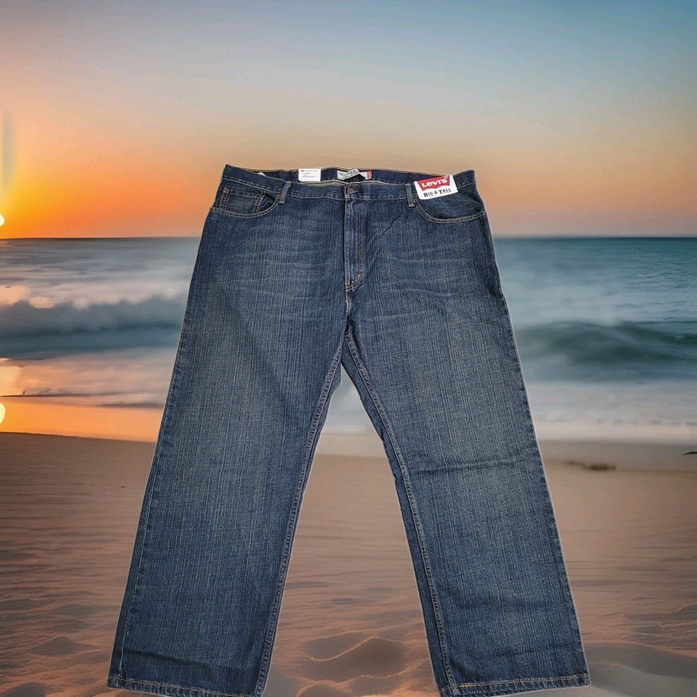NWT Levi's 559 Relaxed Straight Jeans 46x30 Big & Tall Dark Wash 2010 Old Stock